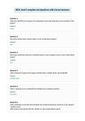 BECC mod 9 complete set Questions with Correct Answers