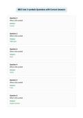 BECC test 2 symbols Questions with Correct Answers