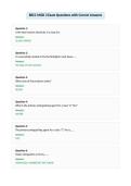 BECC MOD 3 Exam Questions with Correct Answers