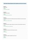Best Warrior Board Questions Exam Questions with Correct Answers