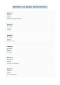 Best Warrior Exam Questions with Correct Answers