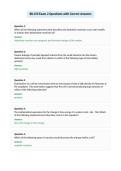 BIL150 Exam 2 Questions with Correct Answers