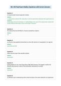 BIL 150 Final Exam-Mallery Questions with Correct Answers