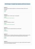 Bil 150 Chapter 5 Complete Exam Questions with Correct Answers