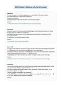 BIL 150 Exam 1 Questions with Correct Answers