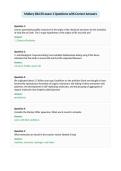 Mallery BIL150 exam 1 Questions with Correct Answers