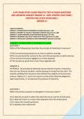 A-IPC EXAM STUDY GUIDE PRACTICE TEST &num;2 EXAM QUESTIONS &NewLine;AND ANSWERS ALREADY GRADED A&plus;&period; 100&percnt; VERIFIED SOLUTIONS &vert; &NewLine;UPDATED PER LATEST GUIDELINES &vert; GRADED A&plus; 