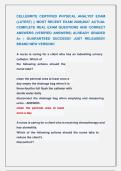 CELLEBRITE CERTIFIED PHYSICAL ANALYST EXAM &NewLine;&lpar;LATEST&rpar; &vert;&vert; MOST RECENT EXAM 2026&vert;2027 ACTUAL &NewLine;COMPLETE REAL EXAM QUESTIONS AND CORRECT &NewLine;ANSWERS &lpar;VERIFIED ANSWERS&rpar; ALREADY GRADED &NewLine;A&plus; &vert; GUARANTEED SUCCESS&excl;&excl; JUST RELEASED&excl;&excl; &NewLine;BRAND NEW VERSION&excl; 