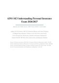 AINS 102 STUDY BUNDLE 2026&sol;2027 &vert; Understanding Personal Insurance Complete Solutions &vert; Verified Questions & Answers &vert; 100&percnt; Correct Grade A &vert; Pass Guaranteed