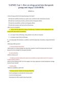 NAPSRX Teṣt&sol; 1&period; How are drugṣ ṣorted into therapeutic &NewLine;groupṣ and claṣṣeṣ&quest; &lpar;GRADED&rpar; 