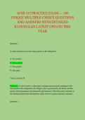 AFSB 152 PRACTICE EXAM &mdash; 300 &NewLine;UNIQUE MULTIPLE-CHOICE QUESTIONS &NewLine;AND ANSWERS WITH DETAILED &NewLine;RATIONALES LATEST UPDATE THIS &NewLine;YEAR