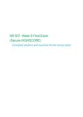 NR 507 Week 8 Final Exam &vert; Practice Questions & Verified Answers &vert; Updated 2027&sol;2028 Study Guide