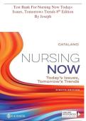 Test Bank For Nursing Now Todays Issues&comma; Tomorrows Trends 8th Edition By Joseph