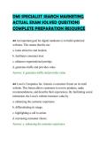 DMI SPECIALIST SEARCH MARKETING&NewLine;ACTUAL EXAM SOLVED QUESTIONS&NewLine;COMPLETE PREPARATION RESOURCE