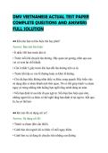 DMV VIETNAMESE ACTUAL TEST PAPER&NewLine;COMPLETE QUESTIONS AND ANSWERS&NewLine;FULL SOLUTION