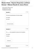 Module 2 Exam &ndash; Respondus LockDown Browser & Webcam &vert; Exam Results and Review