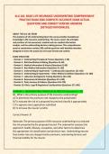 ALU 101&colon; BASIC LIFE INSURANCE UNDERWRITING COMPREHENSIVE &NewLine;PRACTICE EXAM 2026 COMPLETE ACCURATE EXAM ACTUAL QUESTIONS AND CORRECT VERIFIED ANSWERS &lpar;DETAILED RATIONALES&rpar; 