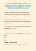 CTBS Practice Exam &lpar;New 2026 2027 Update&rpar; Questions & Answers -Grade A- 100- Correct &lpar;Verified Solutions&rpar;&period;