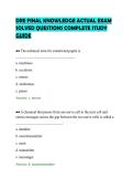 DRE FINAL KNOWLEDGE ACTUAL EXAM&NewLine;SOLVED QUESTIONS COMPLETE STUDY&NewLine;GUIDE