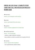 DREXEL BIO 209 EXAM 1 COMPLETE STUDY&NewLine;GUIDE AND CELL AND MOLECULAR BIOLOGY&NewLine;REVIEW 2026