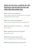 DREXEL BIO 209 EXAM 1 QUESTION SET WITH&NewLine;RATIONALES AND PROTEIN FUNCTION AND&NewLine;STRUCTURE APPLICATIONS 2026