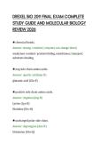DREXEL BIO 209 FINAL EXAM COMPLETE&NewLine;STUDY GUIDE AND MOLECULAR BIOLOGY&NewLine;REVIEW 2026