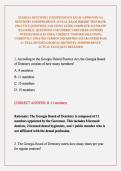 GEORGIA DENTISTRY JURISPRUDENCE EXAM &sol;APPROVED GA DENTISTRY JURISPRUDENCE ACTUAL EXAM 2026&sol;2027 TEST BANK PRACTICE QUESTIONS AND STUDY GUIDE COMPLETE ACCURATE EXAM REAL QUESTIONS AND CORRECT DETAILED ANSWERS WITH RATIONALES &lpar;100&percnt; CORRECT VERIFIED SOLUTION