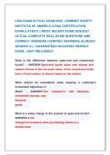 CSIA EXAM ACTUAL EXAM 2026 &vert; CHIMNEY SAFETY &NewLine;INSTITUTE OF AMERICA &lpar;CSIA&rpar; CERTIFICATION  &NewLine;EXAM &lpar;LATEST&rpar; &vert;&vert; MOST RECENT EXAM 2026&vert;2027 &NewLine;ACTUAL COMPLETE REAL EXAM QUESTIONS AND &NewLine;CORRECT ANSWERS &lpar;VERIFIED ANSWERS&rpar; ALREADY &NewLine;GRADED A&plus; &vert; GUARANTEED SUCCESS&excl;