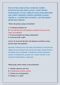 DHN 101 FINAL EXAM ACTUAL EXAM 2026 &vert; HUMAN &NewLine;NUTRITION AND WELLNESS &lpar;LATEST&rpar; &vert;&vert; MOST RECENT             &NewLine;EXAM 2026&vert;2027 ACTUAL COMPLETE REAL EXAM QUESTIONS &NewLine;AND CORRET ANSWERS &lpar;VERIFIED ANSWERS&rpar; ALREADY &NewLine;GRADED A&plus; &vert; GUARANTEED SUCCESS&excl;&excl; &vert; JUST RELEASE