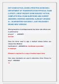 DOT EXAM ACTUAL EXAM & PRACTICE EXAM 2026 &vert;  &NewLine;DEPARTMENT OF TRANSPORTATION PHYSICAL EXAM  &NewLine;&lpar;LATEST&rpar; &vert;&vert; MOST RECENT EXAM 2026&vert;2027 ACTUAL &NewLine;COMPLETE REAL EXAM QUESTIONS AND CORRET &NewLine;ANSWERS &lpar;VERIFIED ANSWERS&rpar; ALREADY GRADED &NewLine;A&plus; &vert; GUARANTEED SUCCESS&excl;&excl; &vert; 