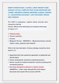 EMORY WOUND EXAM 1 &lpar;LATEST&rpar; &vert;&vert; MOST RECENT EXAM &NewLine;2026&vert;2027 ACTUAL COMPLETE REAL EXAM QUESTIONS AND &NewLine;CORRET ANSWERS &lpar;VERIFIED ANSWERS&rpar; ALREADY GRADED                       &NewLine;A&plus; &vert; GUARANTEED SUCCESS&excl;&excl; &vert; JUST RELEASED&excl;&excl; BRAND &NewLine;NEW VERSION&excl; 