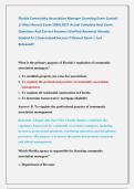 Florida Community Association Manager Licensing Exam &lpar;Latest&rpar;                     &NewLine;&vert;&vert; Most Recent Exam 2026&vert;2027 Actual Complete Real Exam               &NewLine;Questions And Correct Answers &lpar;Verified Answers&rpar; Already                      &NewLine;Graded A&plus; &vert;Guarante