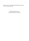 WGU D626 TASK 1&colon; ADDRESSING THE OPIOID CRISIS IN WARREN COUNTY&colon; A POLICY ANALYSIS&NewLine;&NewLine;