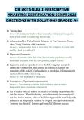 DSI MGTS QUIZ 3&colon; PRESCRIPTIVE&NewLine;ANALYTICS CERTIFICATION SCRIPT 2026&NewLine;QUESTIONS WITH SOLUTIONS GRADED A&plus;