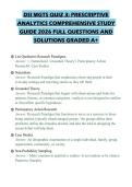 DSI MGTS QUIZ 3&colon; PRESCRIPTIVE&NewLine;ANALYTICS COMPREHENSIVE STUDY&NewLine;GUIDE 2026 FULL QUESTIONS AND&NewLine;SOLUTIONS GRADED A&plus;