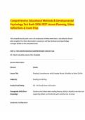 Comprehensive Educational Methods & Developmental Psychology Test Bank 2026-2027 Lesson Planning&comma; Video Reflections & Exam Prep