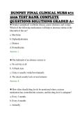 DUNPHY FINAL CLINICAL NURS 671&NewLine;2026 TEST BANK COMPLETE&NewLine;QUESTIONS SOLUTIONS GRADED A&plus;