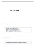 GRCC ADN 110 LEC 1 EXAM QUESTIONS AND VERIFIED ANSWERS