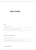 ADN 110 EXAM 1 QUESTIONS AND VERIFIED ANSWERS&period;&period;