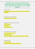 MCOLES State Licensing Exam Study Guide&comma; Michigan Commission on Law Enforcement Standards&comma; 2025&sol;2026&comma; Questions and Answers