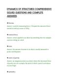 DYNAMICS OF STRUCTURES COMPREHENSIVE&NewLine;SOLVED QUESTIONS AND COMPLETE&NewLine;ANSWERS