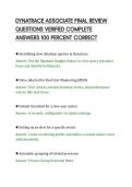 DYNATRACE ASSOCIATE FINAL REVIEW&NewLine;QUESTIONS VERIFIED COMPLETE&NewLine;ANSWERS 100 PERCENT CORRECT