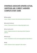 DYNATRACE ASSOCIATE UPDATED ACTUAL&NewLine;QUESTIONS AND CORRECT ANSWERS&NewLine;COMPLETE STUDY GUIDE