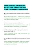 DYNATRACE PRO CERTIFICATION&NewLine;ACTUAL EXAM SOLVED QUESTIONS&NewLine;COMPLETE PREPARATION RESOURCE