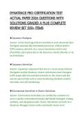 DYNATRACE PRO CERTIFICATION TEST&NewLine;ACTUAL PAPER 2026 QUESTIONS WITH&NewLine;SOLUTIONS GRADED A PLUS COMPLETE&NewLine;REVIEW SET 550&plus; ITEMS