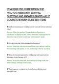 DYNATRACE PRO CERTIFICATION TEST&NewLine;PRACTICE ASSESSMENT 2026 FULL&NewLine;QUESTIONS AND ANSWERS GRADED A PLUS&NewLine;COMPLETE REVISION GUIDE 550&plus; ITEMS