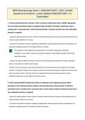 HESI Pharmacology Exam 1 &lpar;2026&sol;2027&rpar; &vert; 100&percnt; Verified Questions & Answers &vert; Latest Updated 2026&sol;2027 &vert; A&plus; Guaranteed