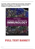 Test Bank - Cellular and Molecular Immunology&comma; 10th Edition &lpar;Abbas&comma; 2022&rpar;&comma; Chapter 1-21 &vert; All Chapters Covered 100&percnt; Complete A&plus; Study Guide Latest Version