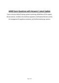 AAMI Exam Questions with Answers&vert; Latest Update