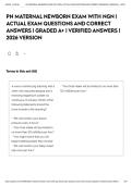 PN MATERNAL NEWBORN EXAM WITH NGN &vert; ACTUAL EXAM QUESTIONS AND CORRECT ANSWERS &vert; GRADED A&plus; &vert; VERIFIED ANSWERS &vert; 2026 VERSION&NewLine;